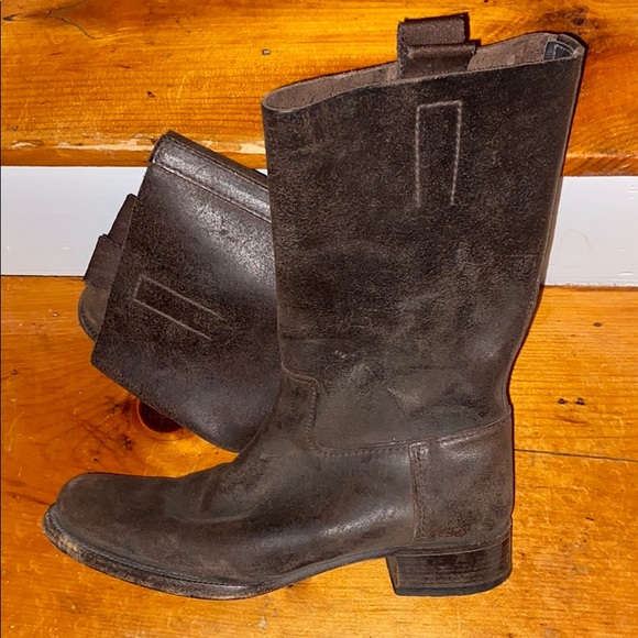 Prada distressed leather boots - Picture 4 of 5